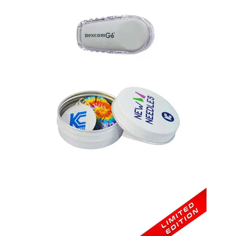Dexcom G6 Stickers in Reusable Tin Can - Neutral Series